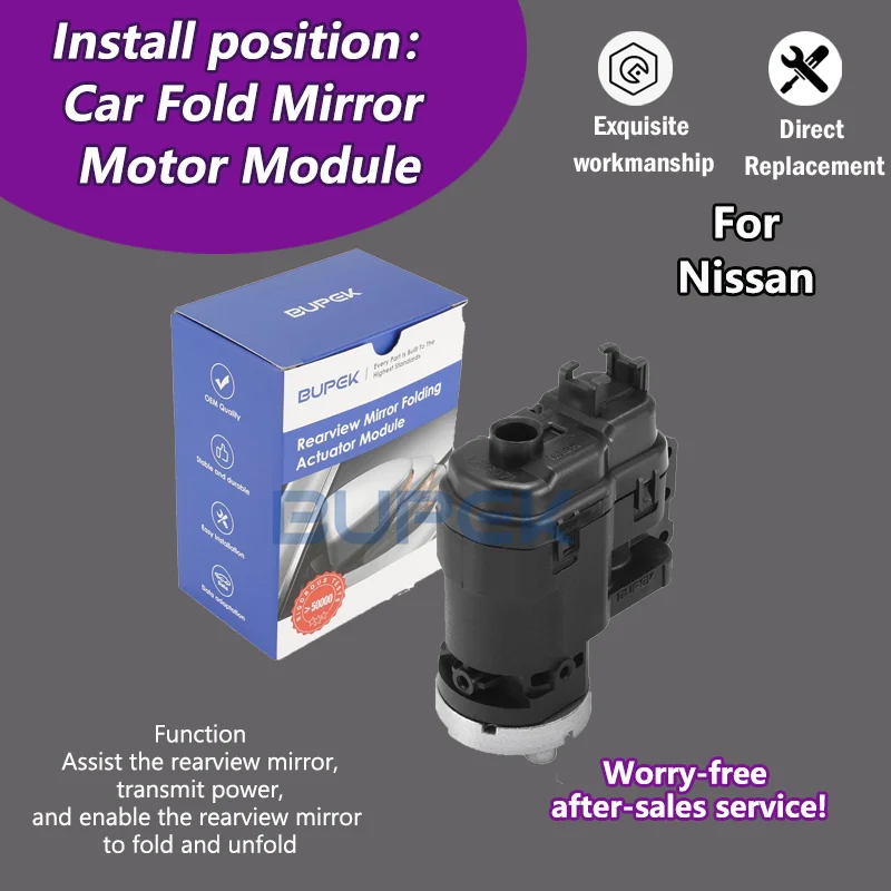 

Car Wing Mirror Authentic Folding Motor Power Assembly For Nissan Sylphy MK14/Tiida C13 MK3 Replacement Part car accessories