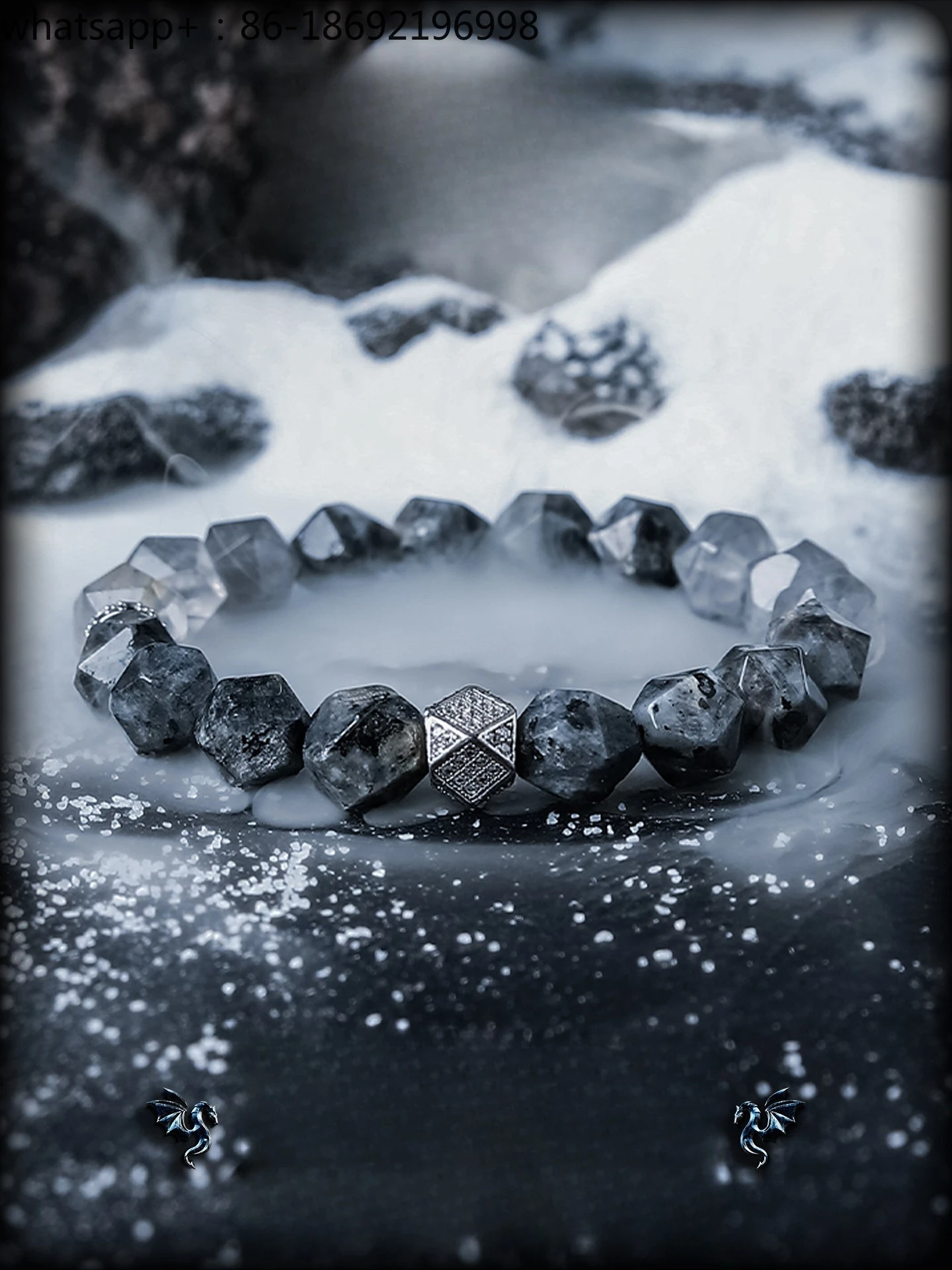 [No Man's Land] Original Niche Natural Crystal Bracelet Men's High-end Bead Bracelet