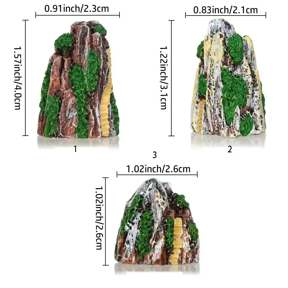 Mini pianta di albero artificiale Micro-ornamenti di paesaggio fiori di ciliegio resina smaltata Rockery decorazione realistica per la casa