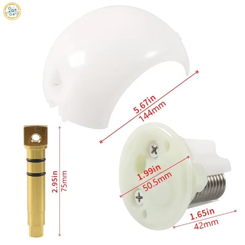 385318162 Sealand Ball & Shaft & Spring Cartridge Kit Replaces Dometic for RV Toliet VacuFlush and Traveler