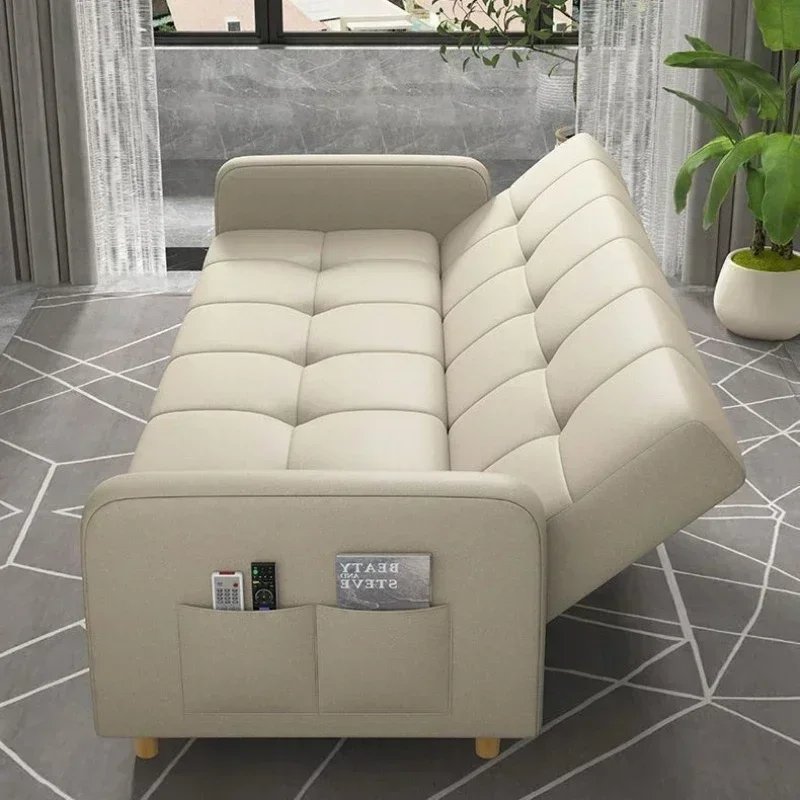 Household Goods Simple Andl Sofa Technology Fabric Sofa Small House Rental Household Simple And Modern Integrated Sofa Bed
