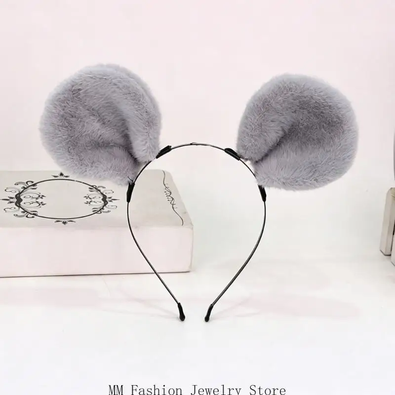 Hamster Ears and Tail Set for Halloween Costume Styling and Role Play Use D0UB