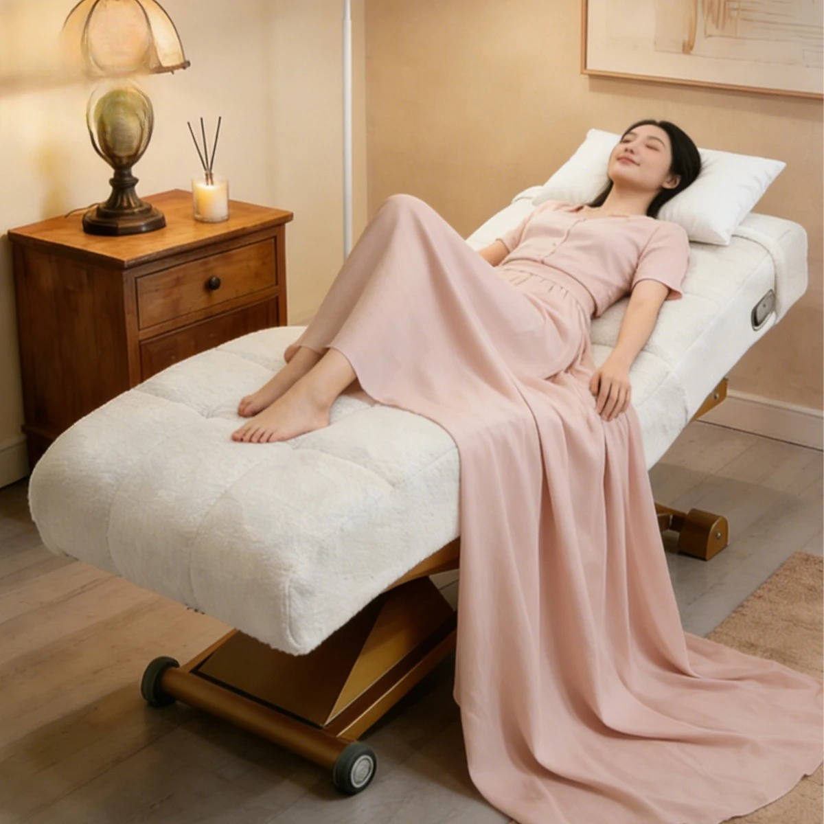 Portable Folding Massage Table Beauty Facial Bed Adjustable Spa Lash Bed Lightweight for Salon Shop