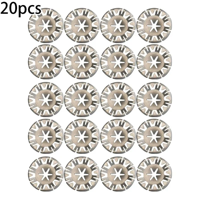 20Pcs Undertray Exhaust Heat Shield Metal Spring Washer Fixing Clip Nut Insulating METAL CLAMP Car Parts Ready Stock