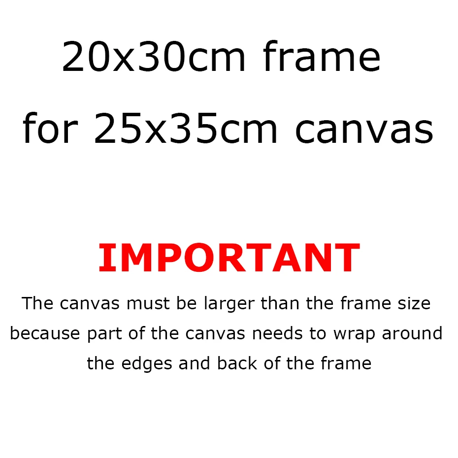 20x30cm DIY Wooden Frame For 25x35cm Canvas Prints Diamond Painting Frame Kit Picture and Poster Wood Bars Wall Frame Home Decor
