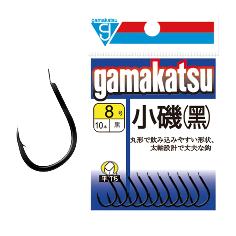 

Japan Gamakatsu Fishhook 1-2# Koiso Black C1KI1 Barbed Fishhook Semi-Thorn Gamma Katz Barb Athletic Hook Bar Bold