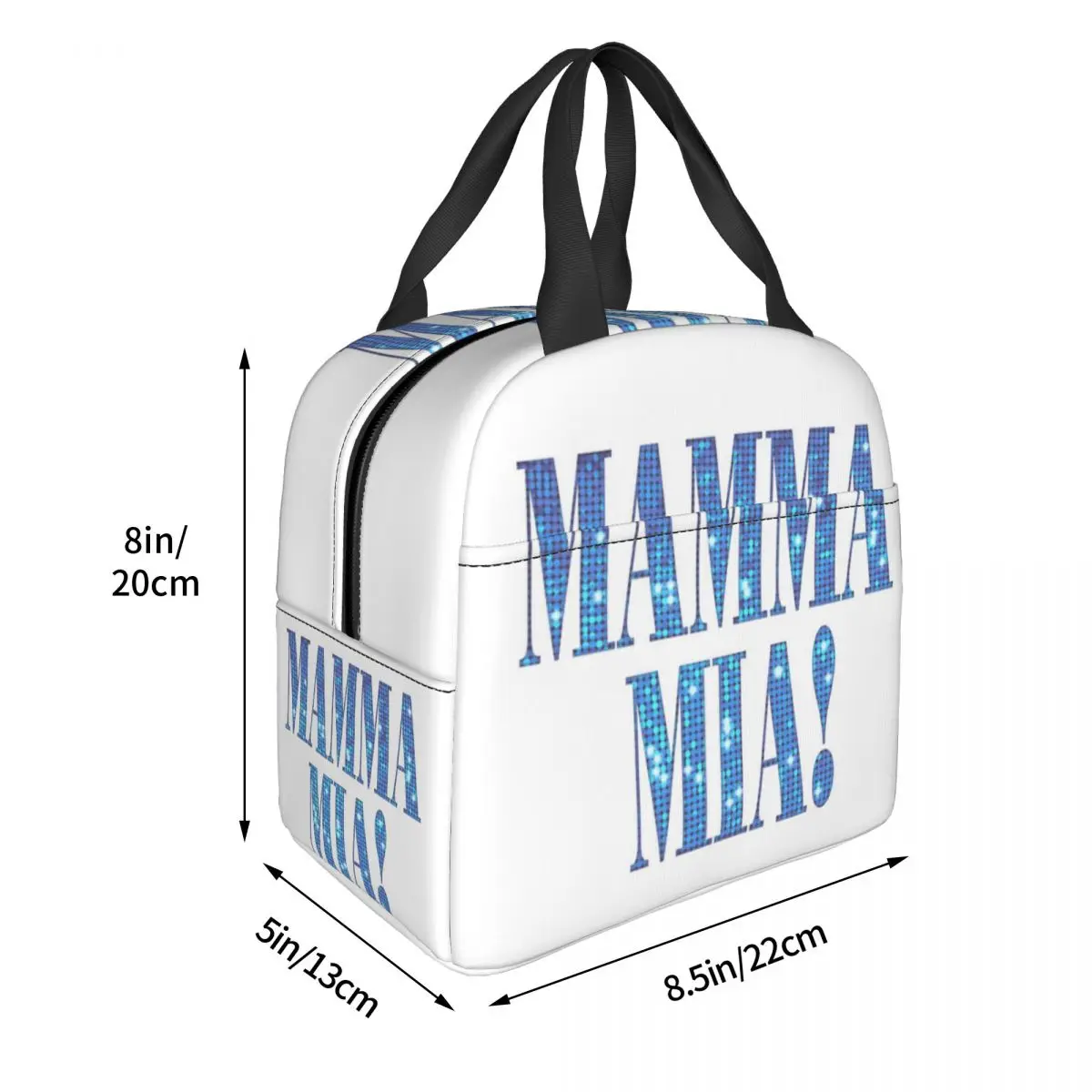 Mamma Mia -disco Lunch Bags Insulated Bento Box Lunch Tote Leakproof Picnic Bags Cooler Thermal Bag for Woman Girl Travel