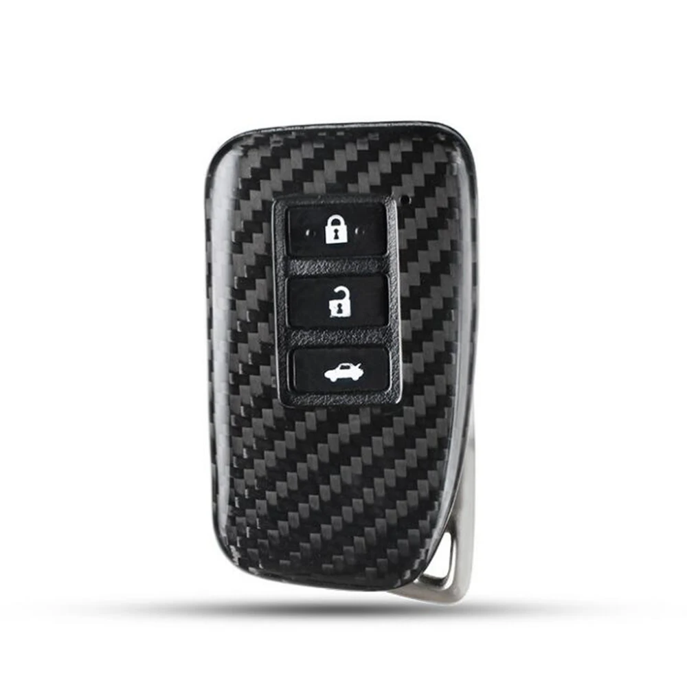 1 Set Carbon Fiber Car Key Case Cover Shell Fit For Lexus CT IS ES GS RX GX 2013+ Key Protective shell