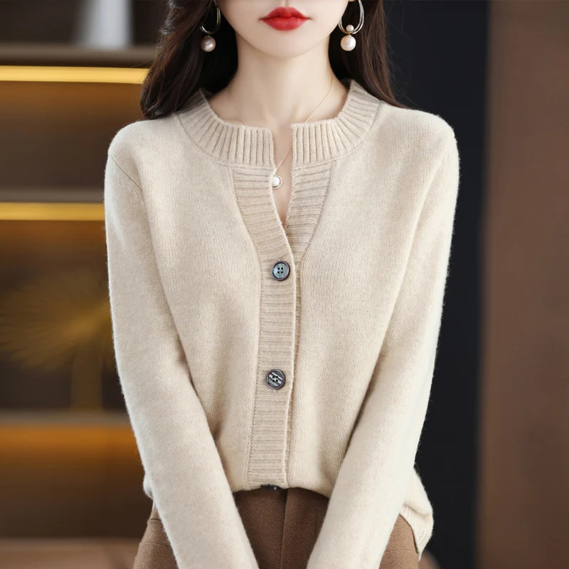 Cardigans Woman Knitted Winter 2024 Trend Fashion Tops Cardigan For Women Sweater Vintage High Quality Sweaters Korean Style