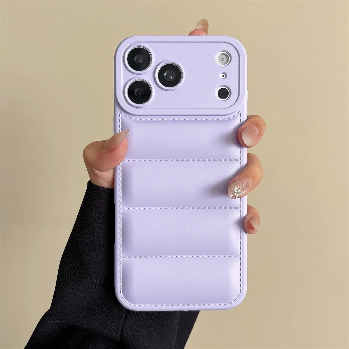 Weiche Daunenjacken-Silikon-Handyhülle für iPhone 17 Air 16E 16 15 14 13 12 11 Pro Max 16 Plus Stoßfeste Kameraschutz-Abdeckung