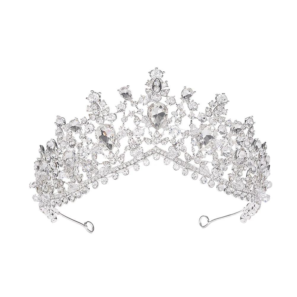

Elegant Bridal Headwear Rhinestone Headdress Hair Hoop Bride Crown Alloy Headband Beautiful Wedding Party Hair Accessory