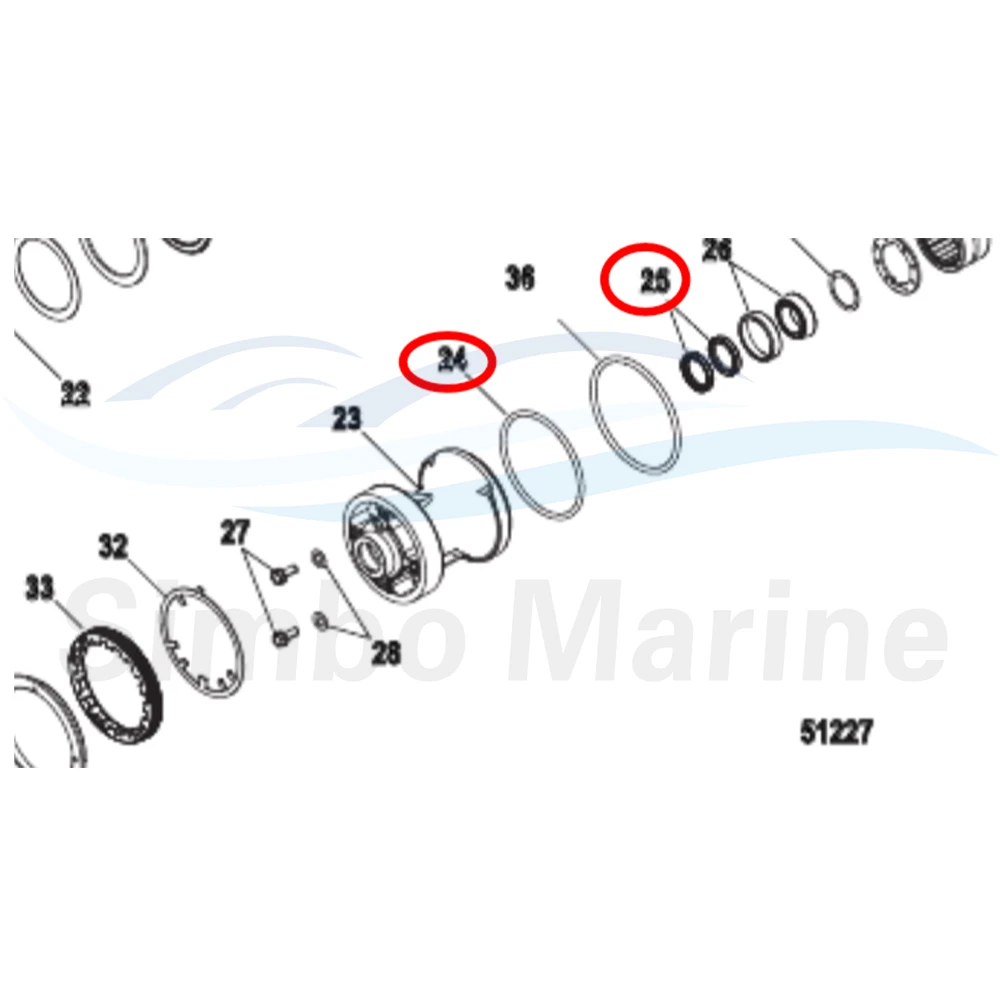 Mercury Marine Lower Unit Seal kit Oil Seal 4-STR 888906 896600 26-888483  8M0204700