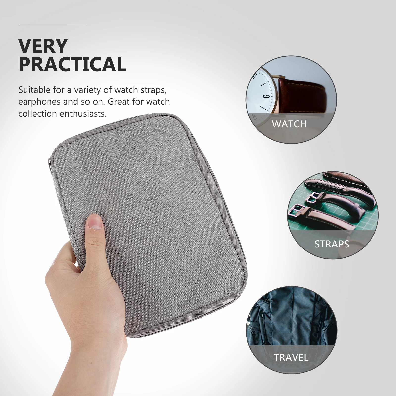 

Watch Storage Bag Strap Carry Case Holder Smartwatch Band Cloth Single Bags Travel