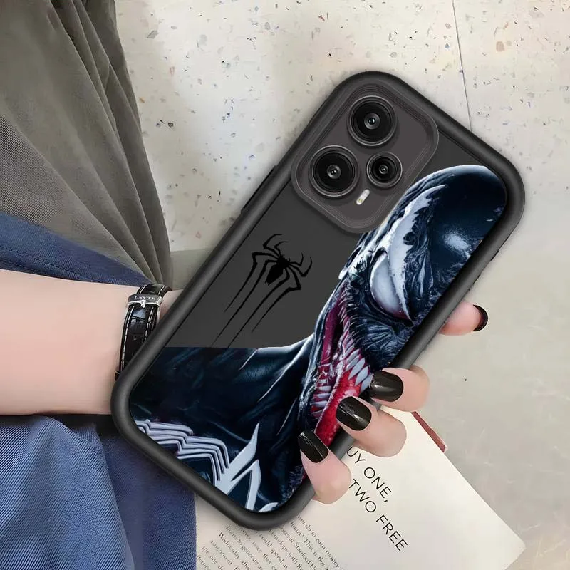 Marvel Venom Cool Hot ArtสําหรับXiaomi Mi Poco X3 X4 X5 X6 M4 M5 M5s M6 F4 F5 F6 Pro GT Plus 5G Eyeบันไดฝาครอบโทรศัพท์กรณี