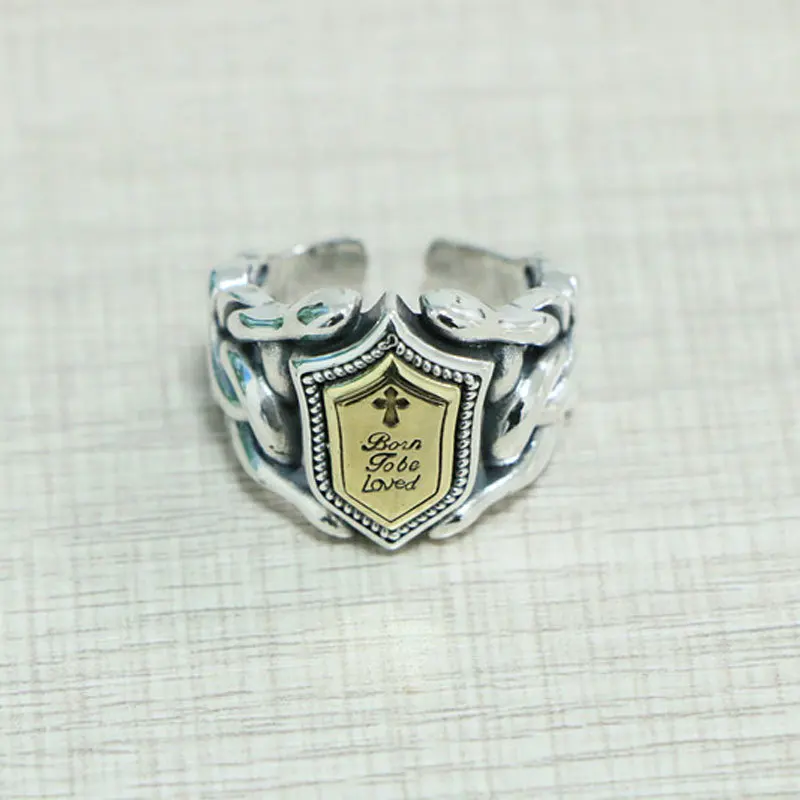 

Wholesale of popular S925 sterling silver rings in Europe and America, personalized punk style men's rings, European and America