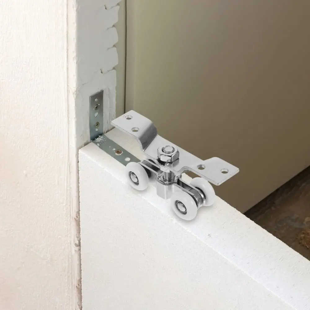 Roue suspendue pour porte coulissante en acier inoxydable, rouleau silencieux, poulie de porte coulissante à haute charge, rouleau lisse épais