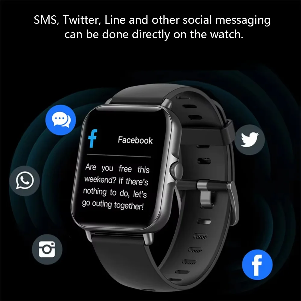 LAXASFIT 2025 Jam Tangan Pintar Bluetooth Bicara Putar Musik Jam Tangan Pintar Jam Kebugaran Jam Tangan Olahraga Digital Pria Wanita untuk IOS Android