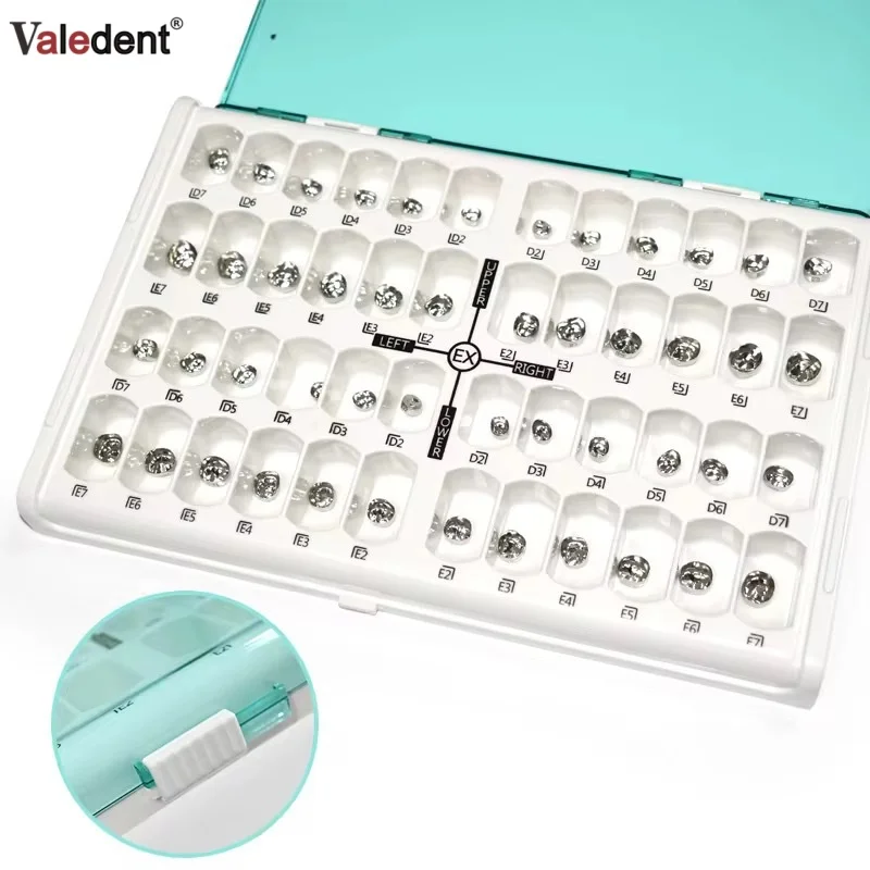

48Pcs/Box Dental Kid Crowns Stainless Steel Preformed Metal Crown Pediatric Temporary Crown Dentist Orthodontic For Kids 1st 2nd