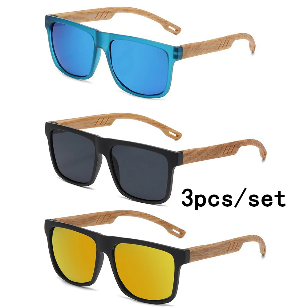 3Pcs/set New Square Sunglasses Women Men Rectangle Sun Glasses Female Oval Eyewear Sunglasses for Male Female Eyeglasses