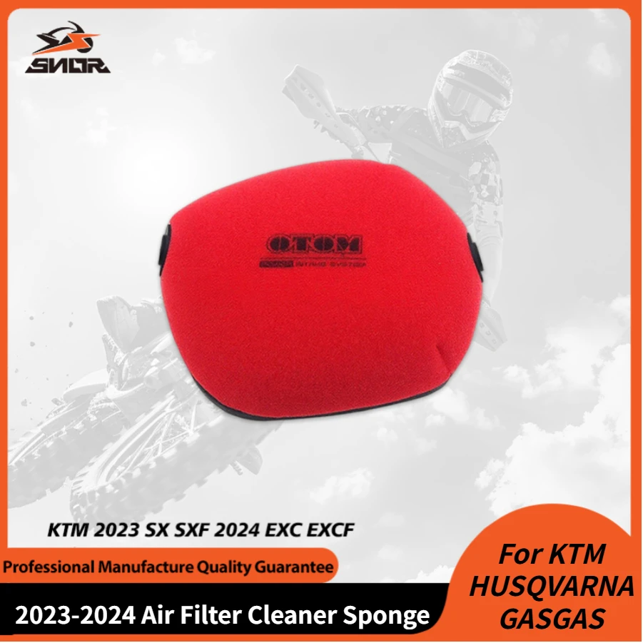 

SNOR Motorcycle Air Filter Cleaner Sponge Element Dual Foam Layer For KTM SX EXC XC-W XCF-W HUSQVARNA FC TC GASGAS 2023-2024