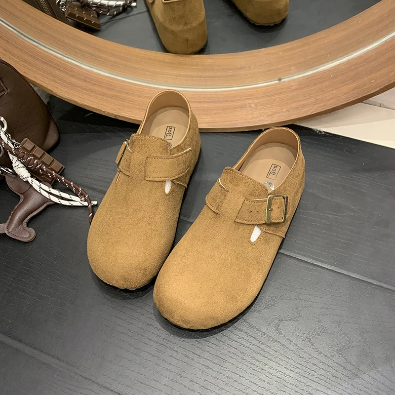 Универсальная женская обувь на платформе в стиле ретро. Женские весенне-осенние туфли 20220. Новые одинарные туфли с одной педалью.