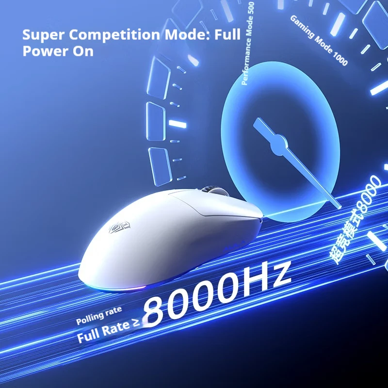 New AULA V9 MAX+ Gaming Mouse Dual 8K Polling Rate Wireless Three-mode Ergonomic Design Mouse PAW3395/PAW3950 Lightweight Mice