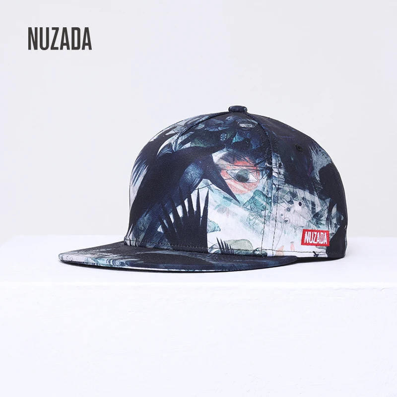 NUZADA 3D Print Men Women Hip Hop Cap Graffiti Original Art Design Snapback Caps Spring Summer Autumn  Outdoors Hat
