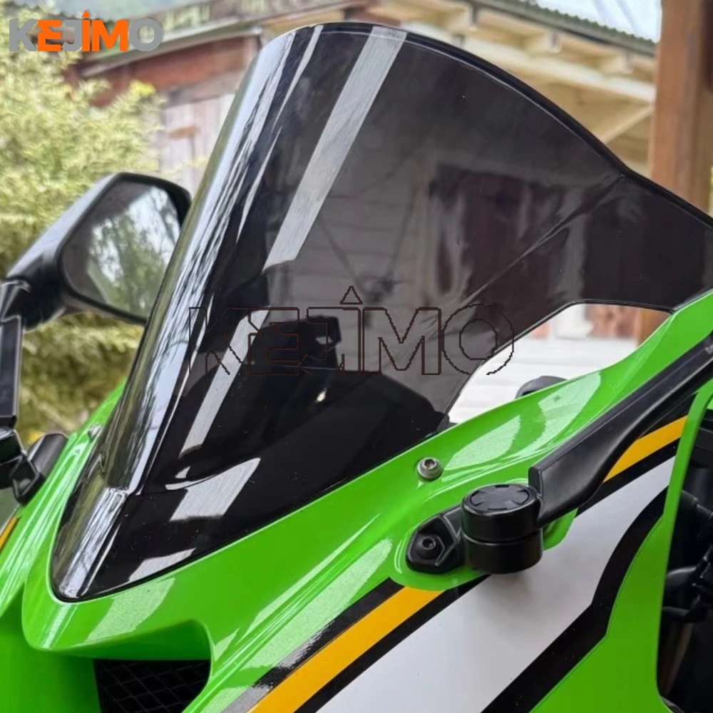 

FOR KAWASAKI NINJA ZX-6R zx6r ZX6R ninja 2024-2026 2027 Motorcycle Windscreen Windshield Wind Deflectors Double Shield Protector