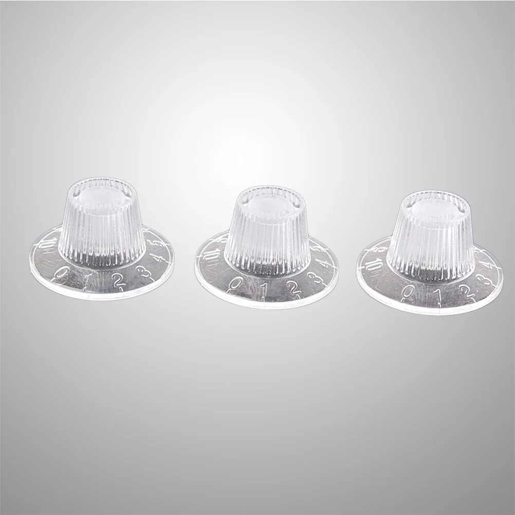 

3Pcs Guitar Volume Control Knobs Durable Plastic Material Easy to Install for Electric Guitars and Bass Guitar Knobs