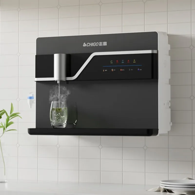 

Бытовой водоочиститель CHIGO с обратным осмосом, машина для прямого питья и нагрева воды, настольная или настенная модель.