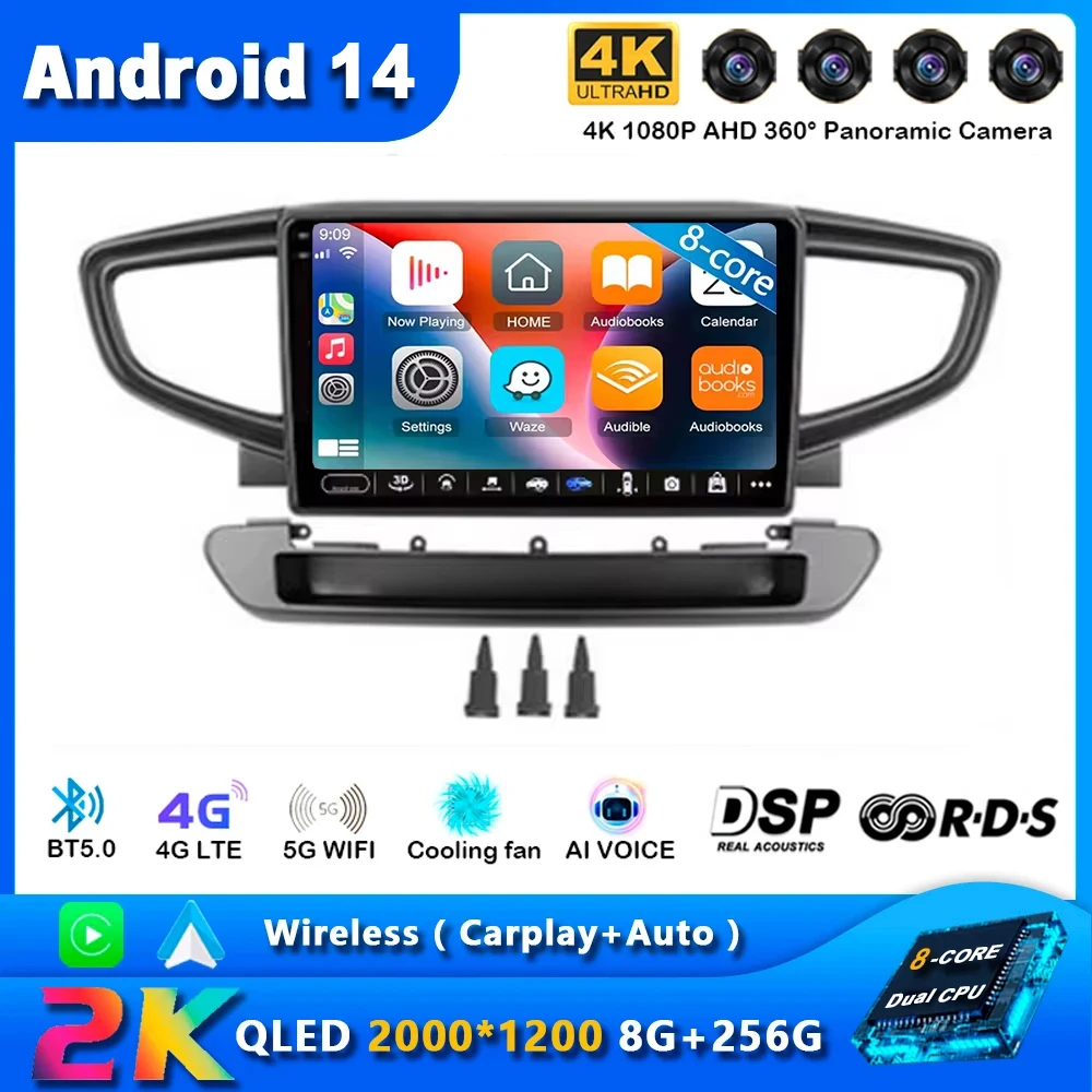 

Android 14 Car Radio For Hyundai Ioniq 2016 - 2023 Navigation Multimedia Player Stereo WiFi+4G Video DSP BT Carplay 360 Camera