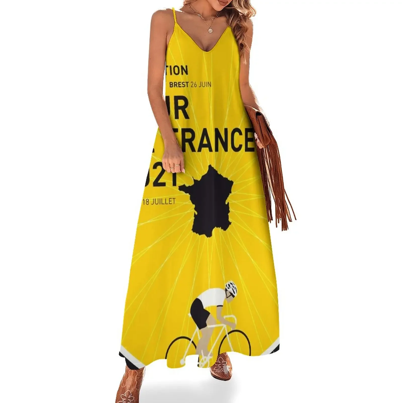 

De Tour France Sleeveless Dress dress for women clothes wedding guest dress 2025