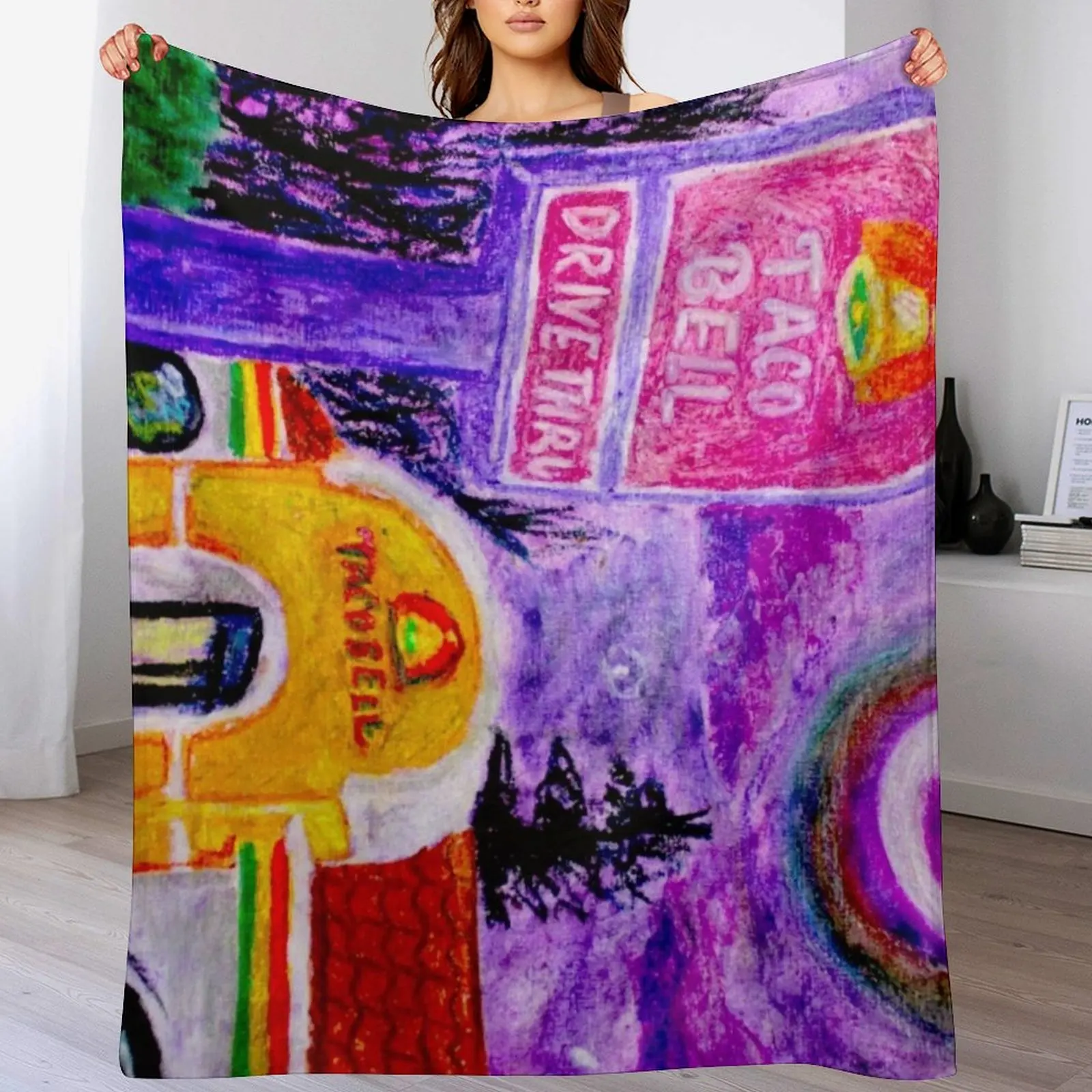 

Bells of Tacos Throw Blanket christmas decoration Beautifuls Flannels valentine gift ideas Blankets