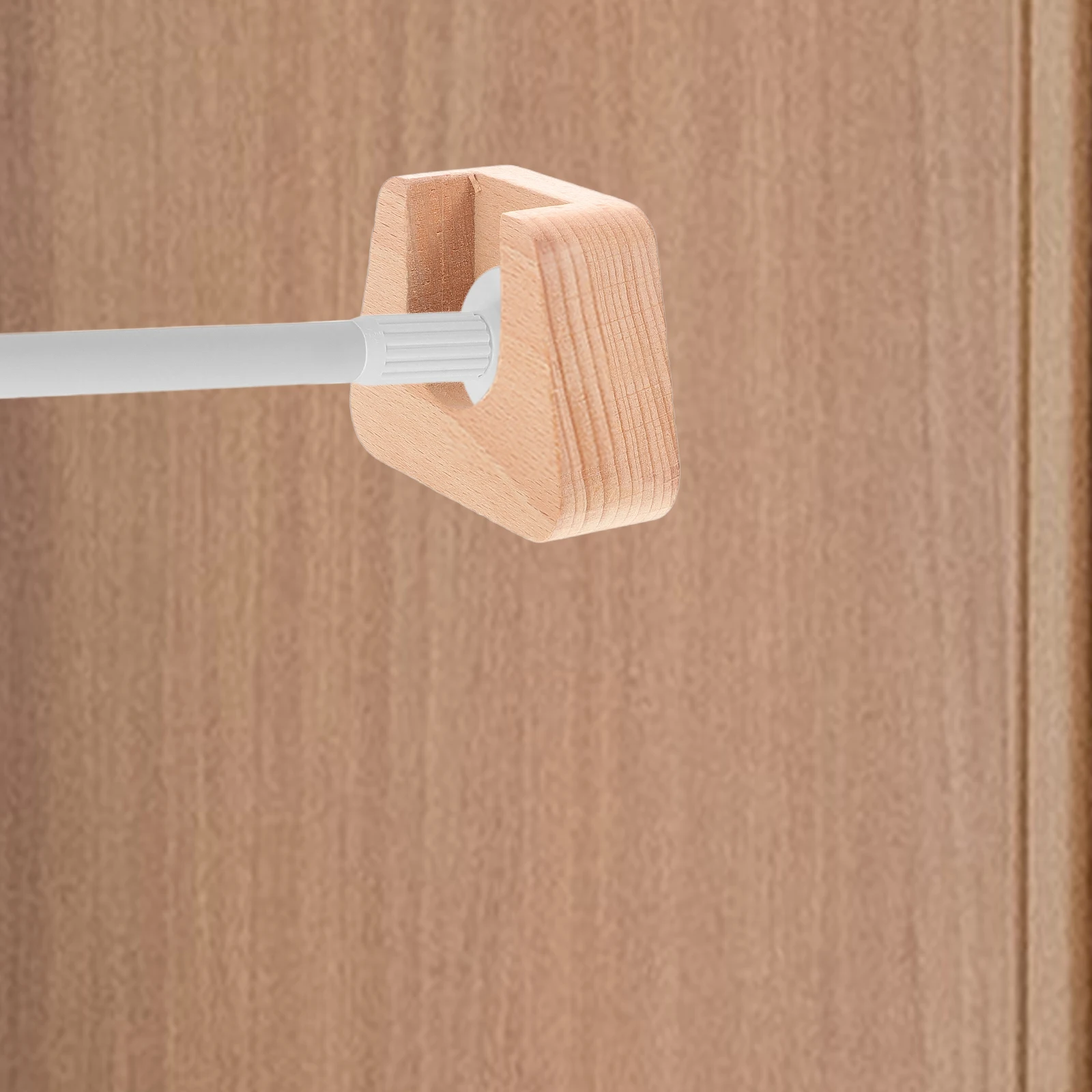 

2Pcs Curtain Curtain Rod Holders Brackets Bracket Heavy Duty Wood Closet Support Wall Mount Simple Style Home Decor Window