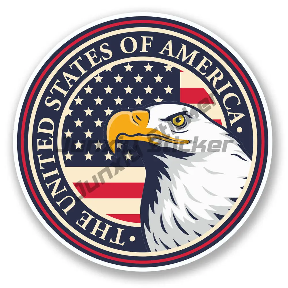 

Eagle Vinyl Sticker Laptop Car Travel Luggage Label From The United States Car Stickers Anime Decals Waterproof