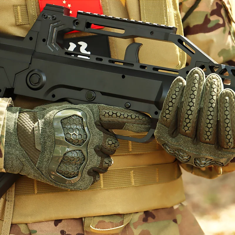Camouflage Tactical Gloves Protective Five-finger Touch Screen Anti-collision, Non-slip and Wear-resistant Outdoor Riding Gloves
