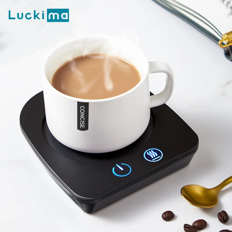 مدفأة للقدح القهوة الذكية للاستخدام مكتب عمل المشروبات الكهربائية دفئا 3 درجات الحرارة السيارات قبالة لوحة التدفئة لمياه الشاي الحليب