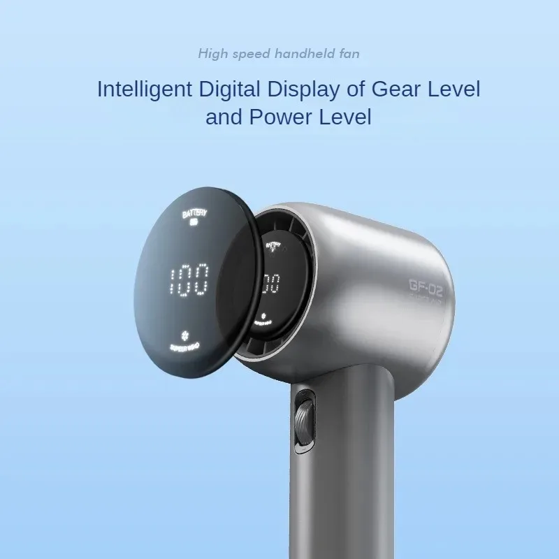 Xiaomi 200 Wind Speeds Adjustable High-speed Portable Handheld Turbofan USB Rechargeable Mini Fan Ultra-long Battery Life