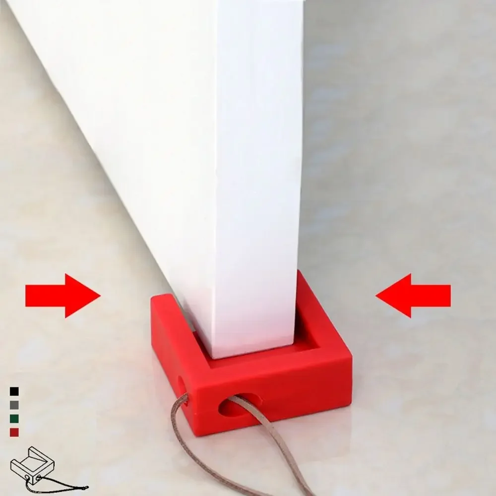 1PC Creative Silicone Door Stopper Home Office Door Rear Retainer Anti-collision Hidden Floor Holder Wall Protectors