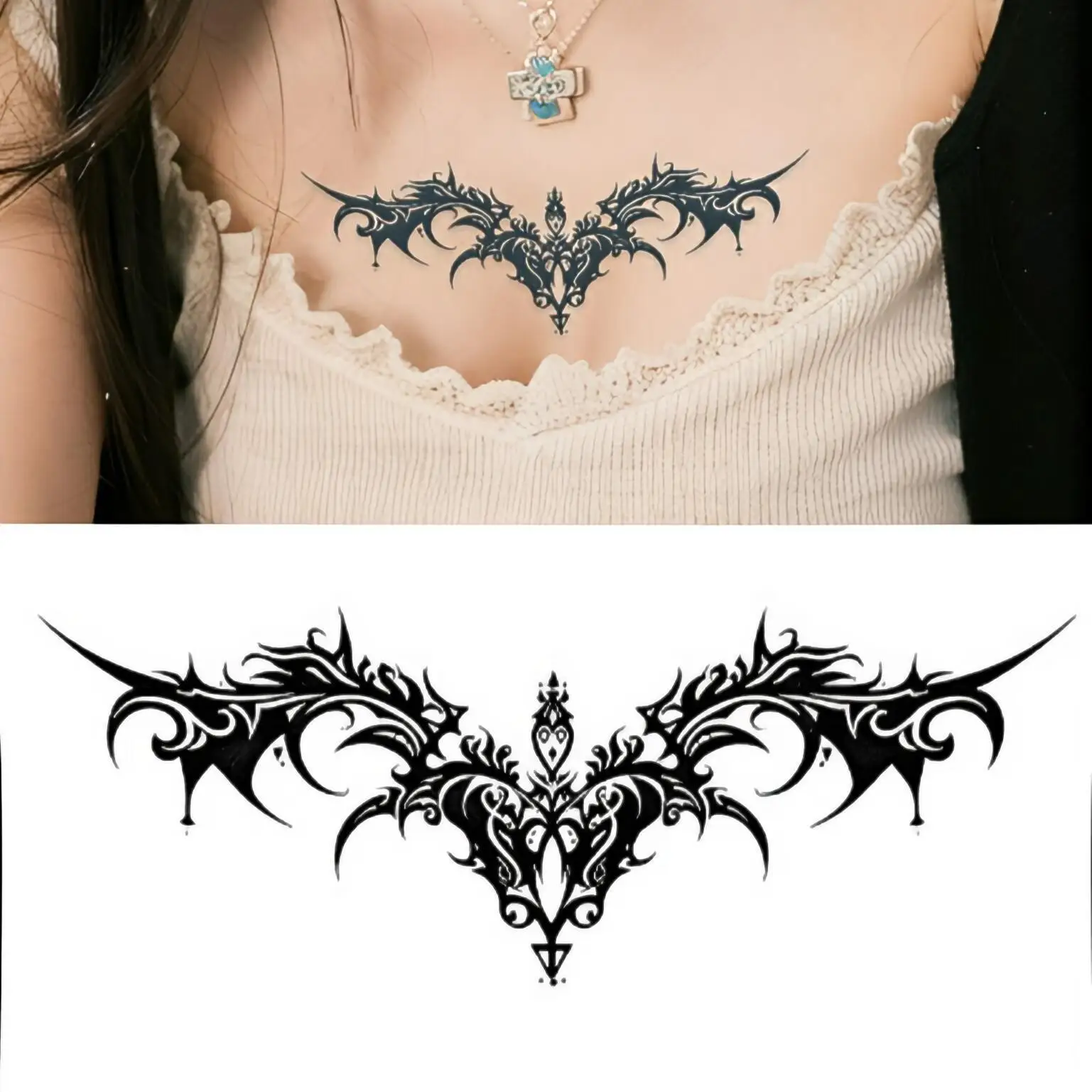 

Perfume Temporary Tattoos,Tattoo Stickers,Waterproof Long-Lasting 15 Days,Semi-Permanent Fake Tattoo,body art for Women