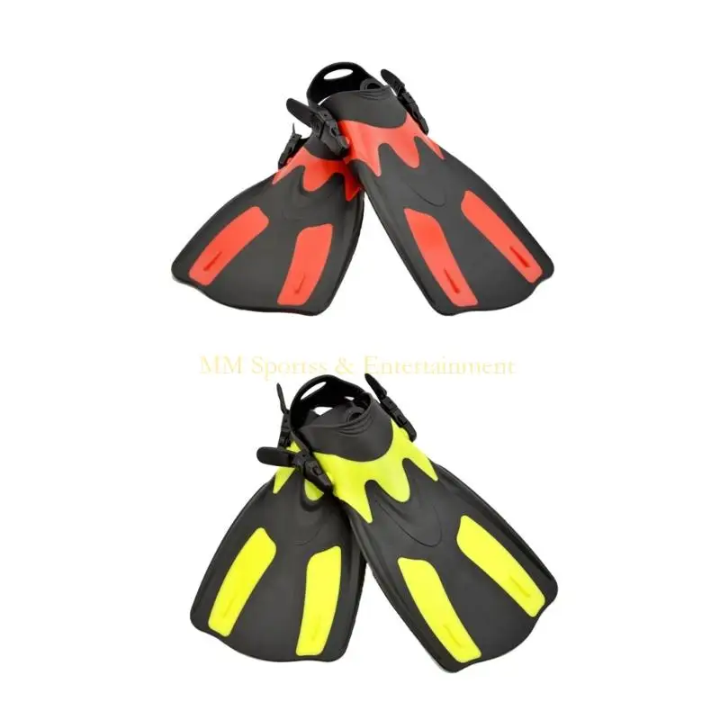 

31BE Adjustable Swim Fins Adult Snorkels Fins Travel Size Flippers Swim Training Fins for Lap Swimming Diving Snorkeling