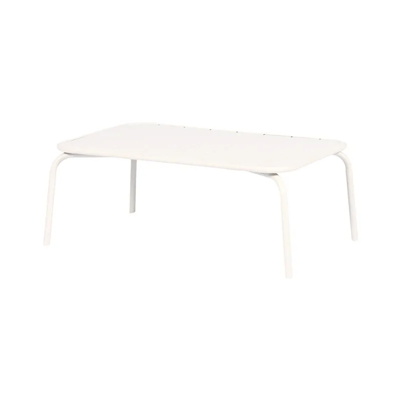 

Outdoor courtyard sofa coffee table combination, white simple leisure bed and breakfast garden furniture
