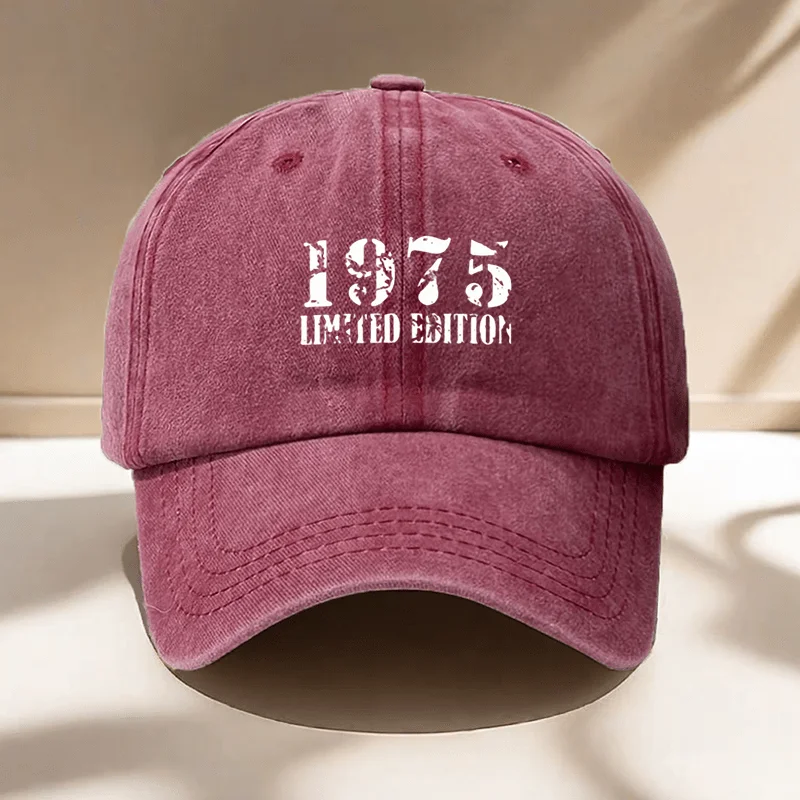 1pc, a Hat from 1975 with Prints, Adjustable, Available in Various Colors, Ideal for Outdoor Activities, Everyday Outings