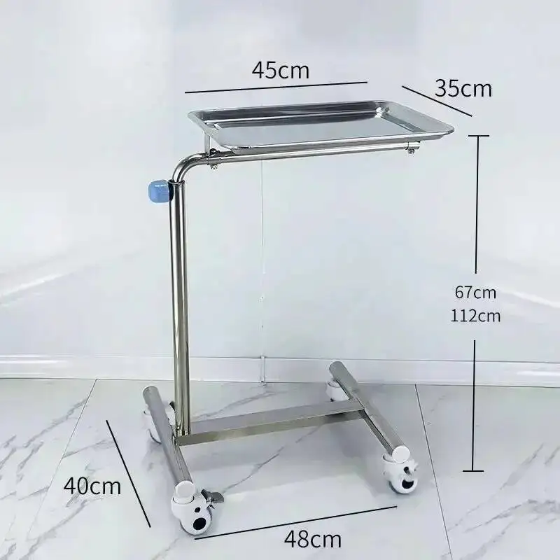 صينية متجر التجميل، رف من الفولاذ المقاوم للصدأ، عربة مستشفى الحلاقة، عربة جراحة طبية من الفولاذ، أثاث عربة صالون رولفاجن #5