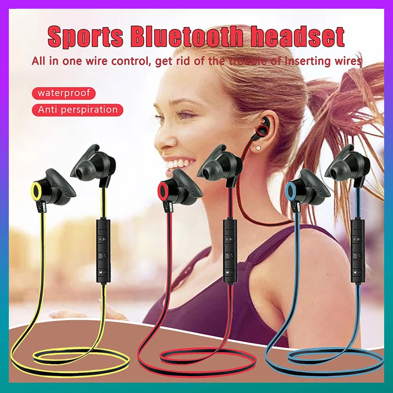 Esportes fones de ouvido bluetooth correndo música estéreo à prova dwaterproof água com microfone para xiaomi iphone huawei todos os smartphones fones de ouvido sem fio