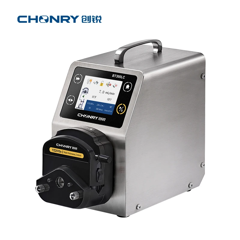 CHONRY BT300LC y controlador de Ph y baja presión, bomba peristáltica dosificadora, multicanal de acero inoxidable de alto flujo