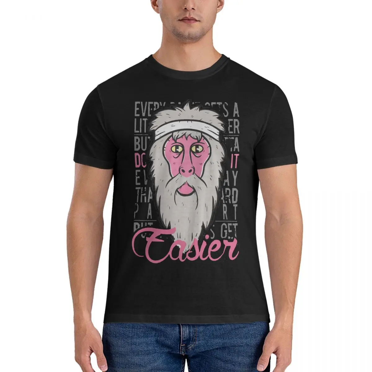 It Gets Easier T Shirts 100% Cotton Leisure T-Shirt O Neck B-BoJack Horsemans Tee Shirt Short Sleeve Tops Birthday Present