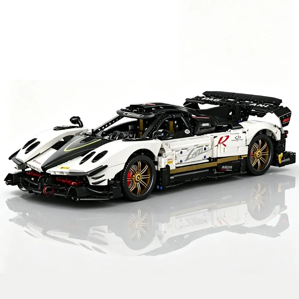 IN STOCK MOC Technical 1:8 Sports Car Zonda R Building Blocks Bricks Assembling Model Adult Toy Birthday Gift Set