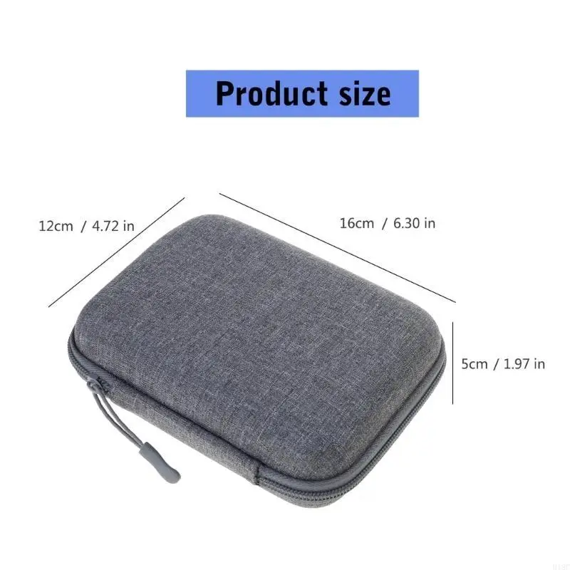 918C EVA organizzatori custodia per lo stoccaggio impermeabile per cuffie e cavi ricarica