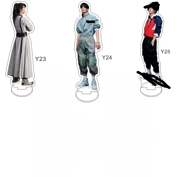 王一博の両面透明スタンディングサイン、テーブルデコレーション、アクリル製お土産、サポートギフト